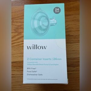 2 Willow Pump Milk Container Inserts - 24mm New